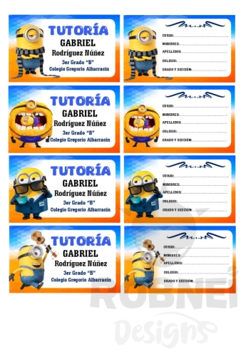 Minions Etiqueta